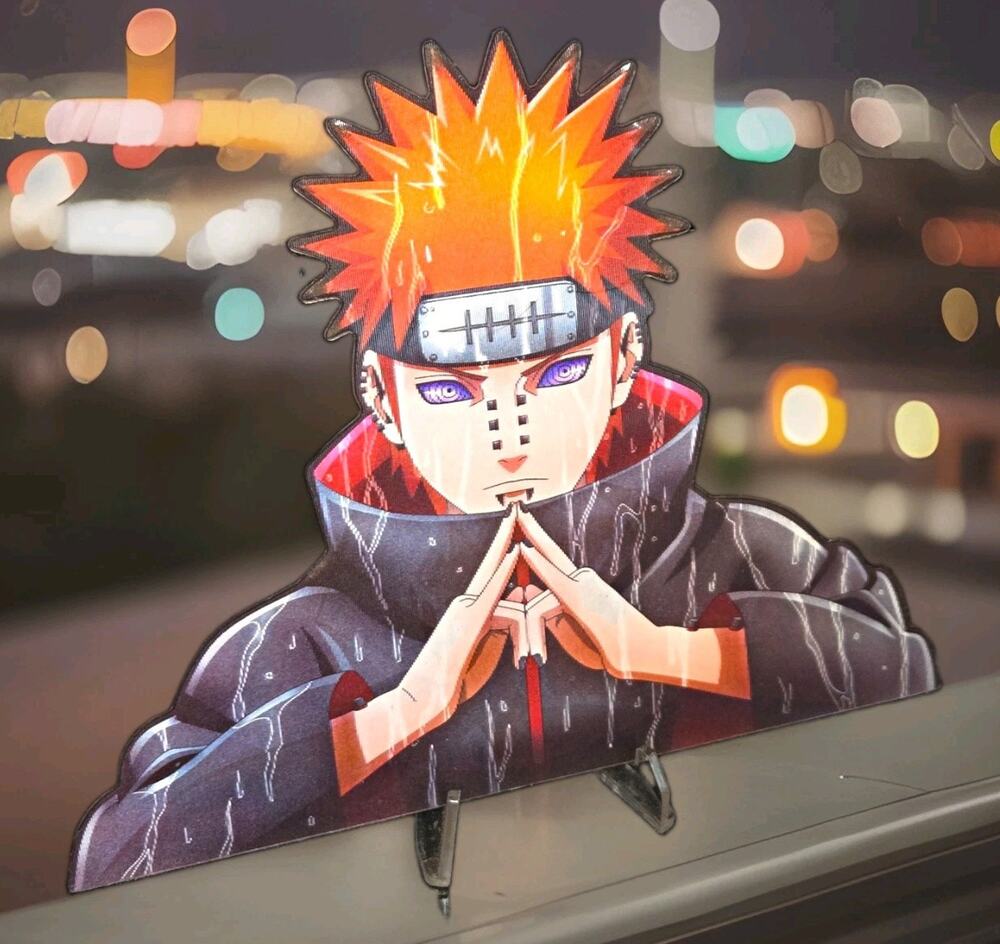 Pain Nagato Naruto 3D Motion Anime Lenticular Sticker Car Laptop Decal Peeker